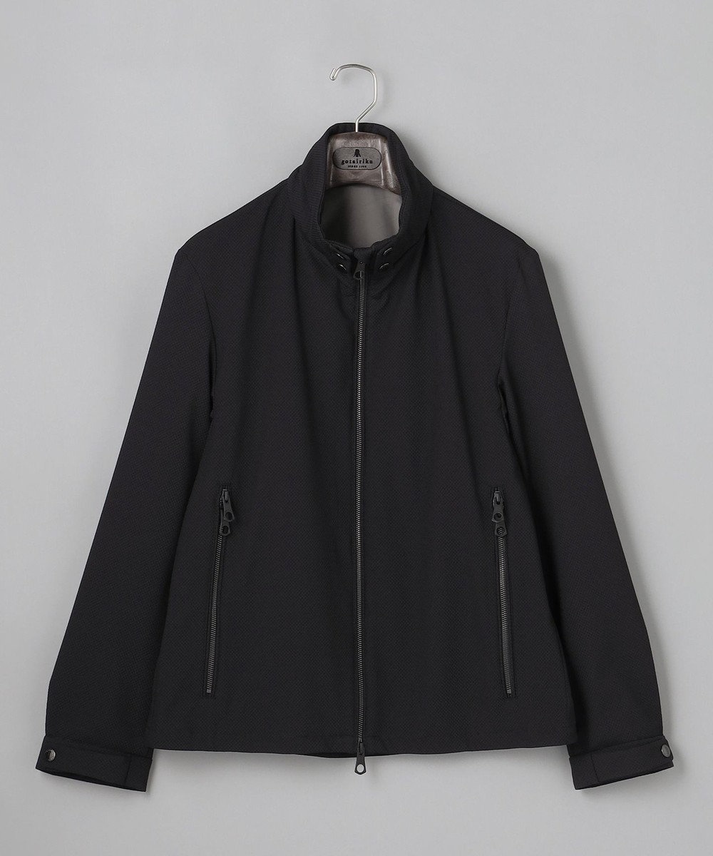 GOTAIRIKU 仕事で着られる【シワになりにくい/洗える/ストレッチ/吸水速乾】バブルテック フーデッドブルゾン 