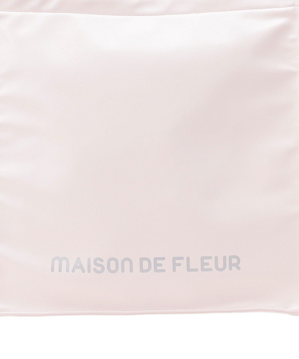Maison de FLEUR ファスナー付きキャリーオンスクエアトート 