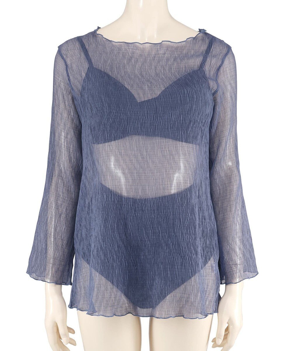 San-ai Resort（三愛水着楽園） 【WEB限定】シアー素材トップス3点セット水着 