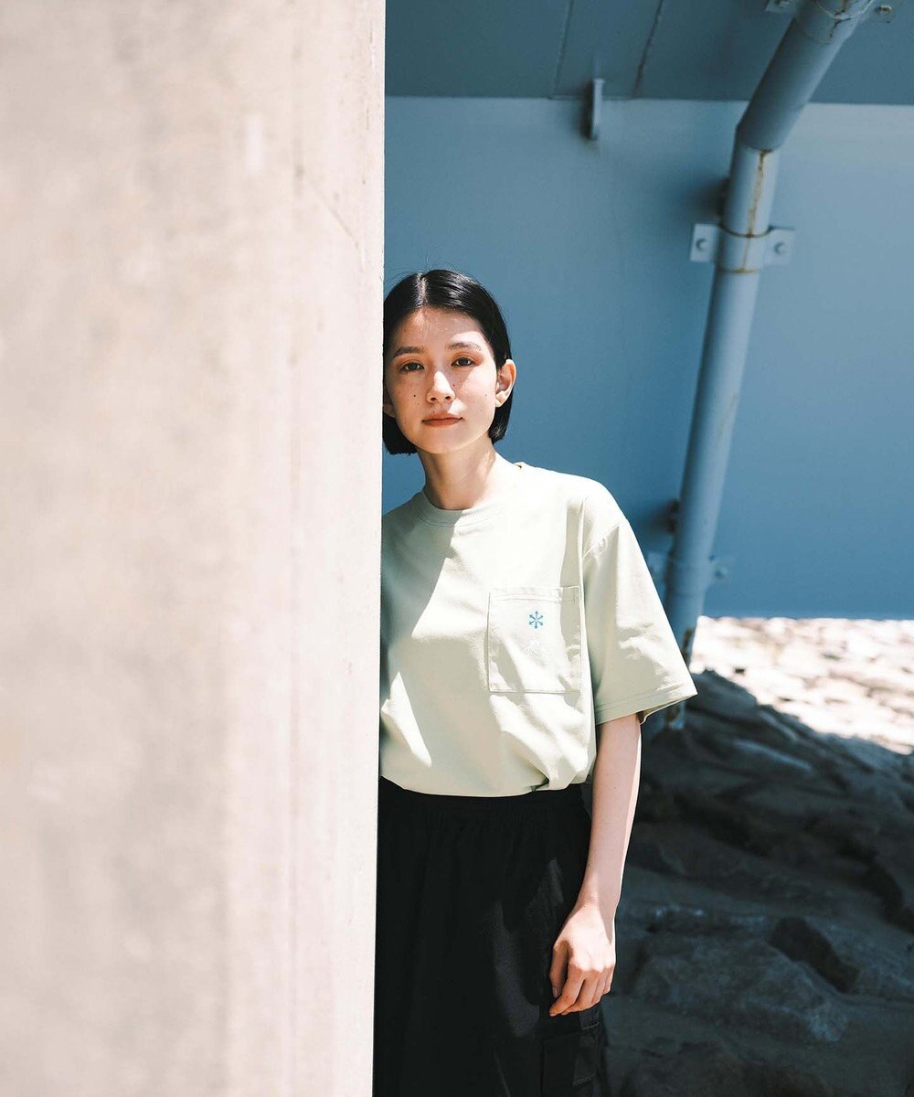 SHARE PARK LADIES 【UVカット・吸水速乾・ストレッチ・軽量 】ロゴポケットTシャツ（S・Mサイズ） 