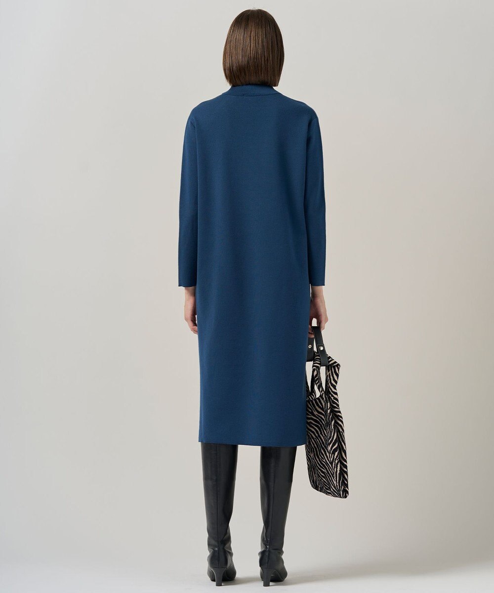 ICB 【洗える】 シルキーウールダブルフェイス ハイネックニットワンピース 