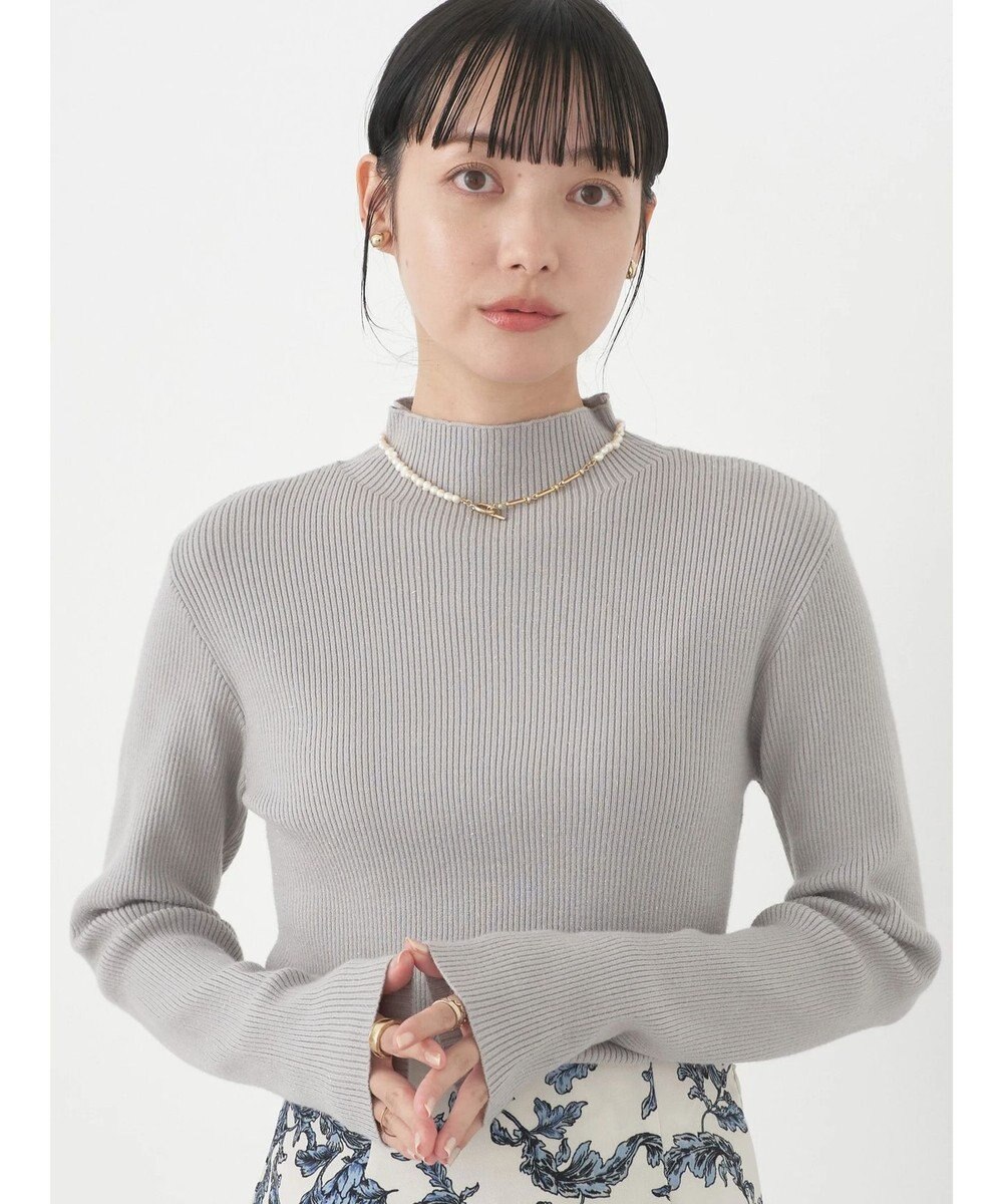 earth music&ecology ハイネックラメニットプルオーバー 