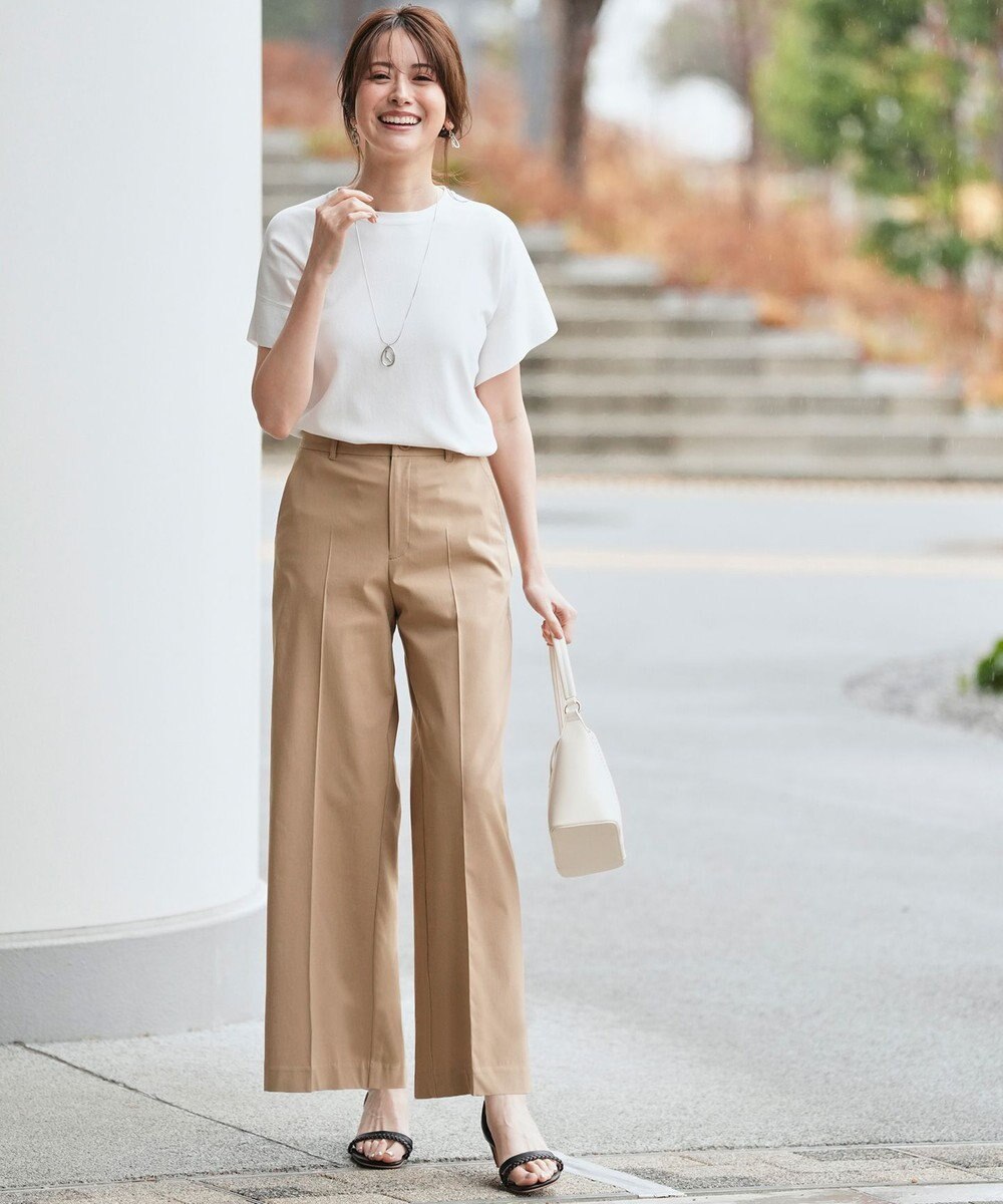 ANY SIS L エアリーストレッチ ワイドパンツ 