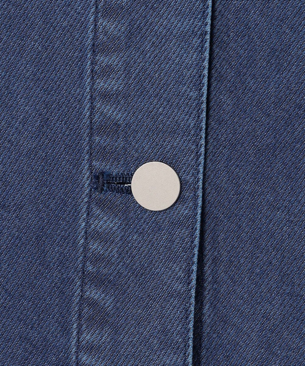 ICB L ナチュラルソフトデニム クロップドジャケット 