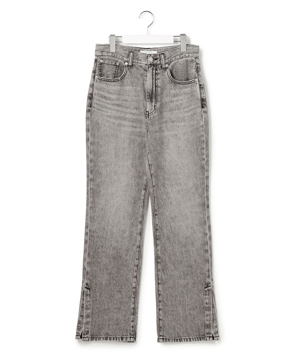 23区 S 【SLOW/一部店舗限定】スリット ストレート デニム 