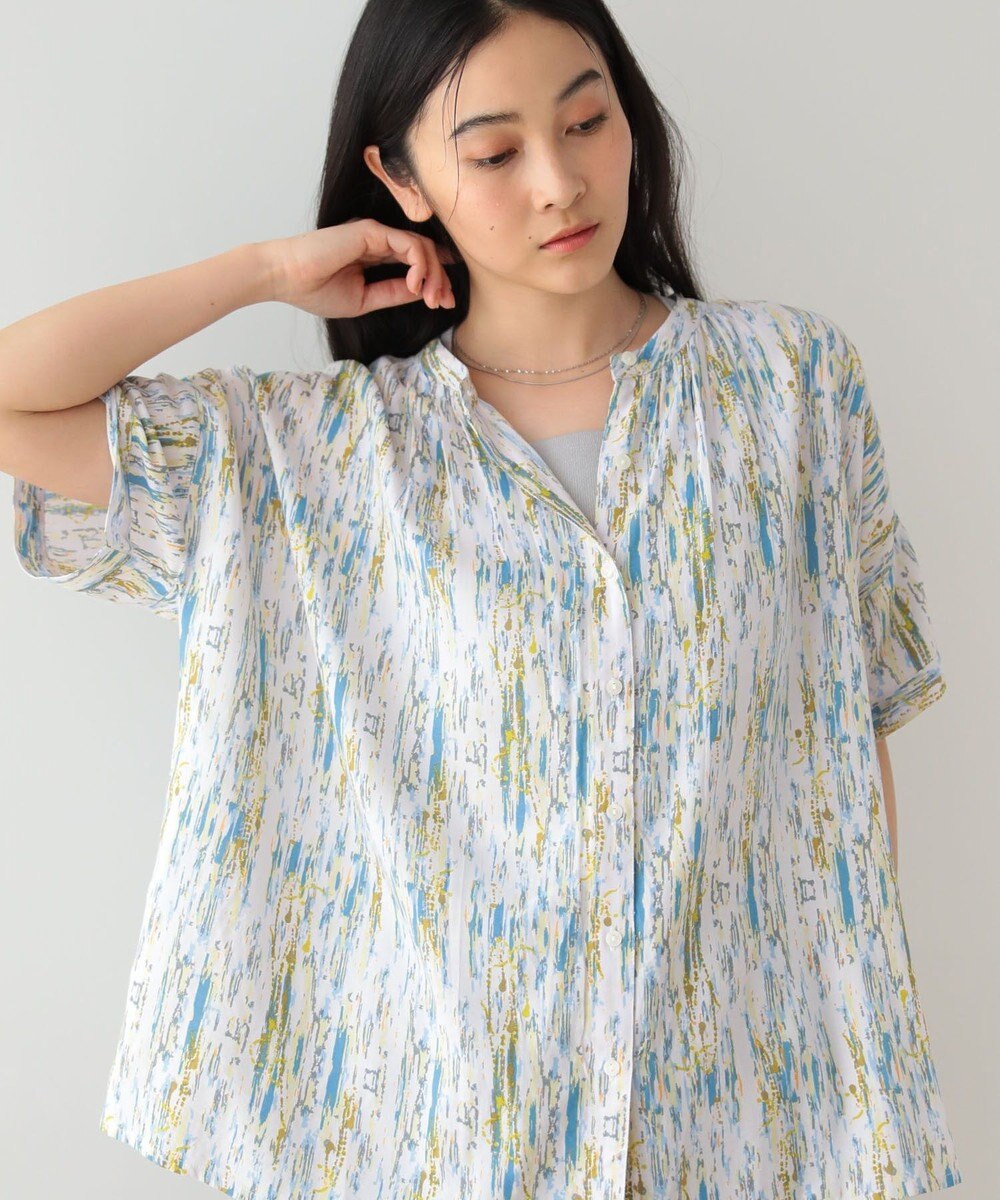 Green Parks Ｉ　アソート柄さらっとレーヨンブラウス 