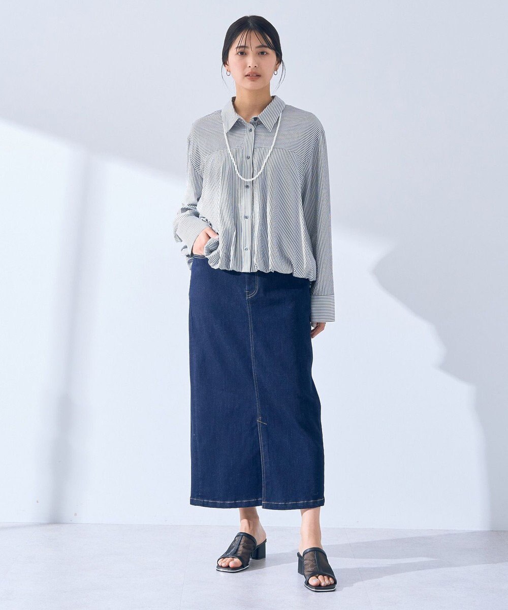 YECCA VECCA ハイウエストデニムスカート 