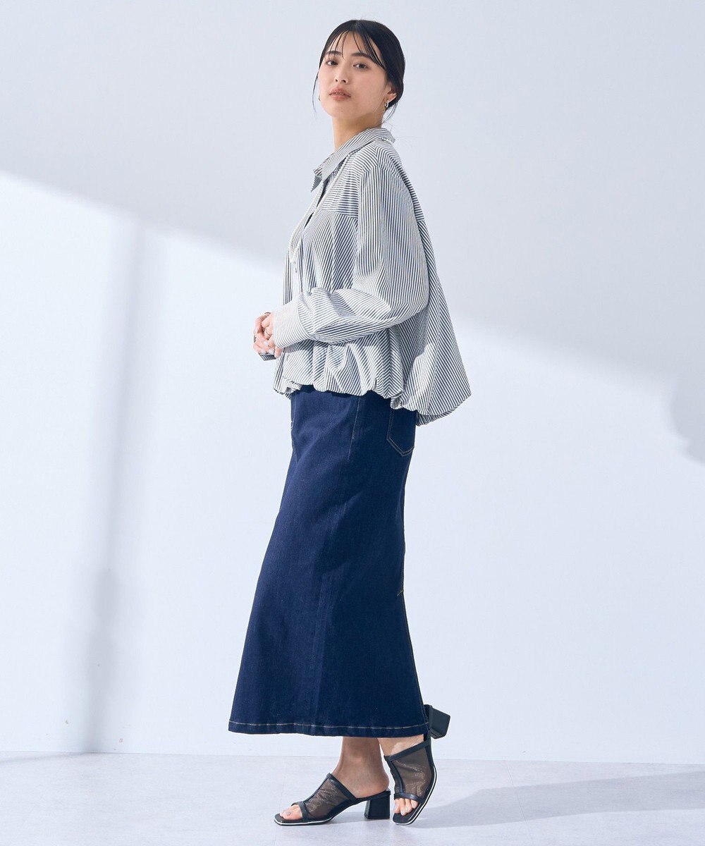 YECCA VECCA ハイウエストデニムスカート 