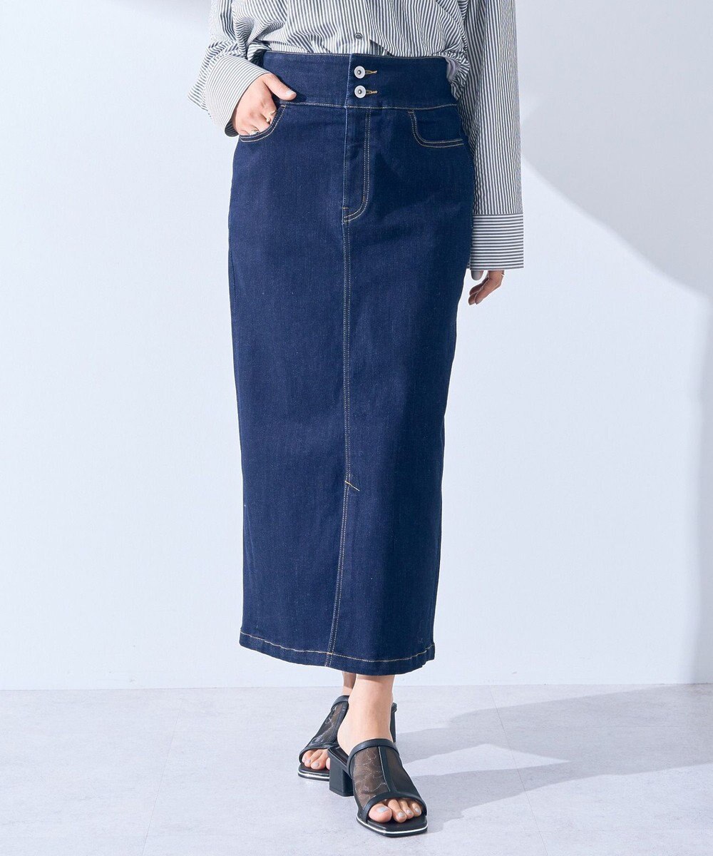 YECCA VECCA ハイウエストデニムスカート 