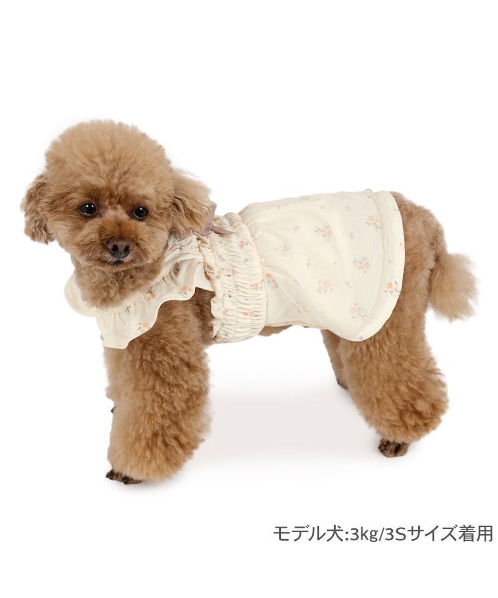 PET PARADISE ペットパラダイス エコメッシュ ワンピース《小花柄 イエロー》 小型犬 
