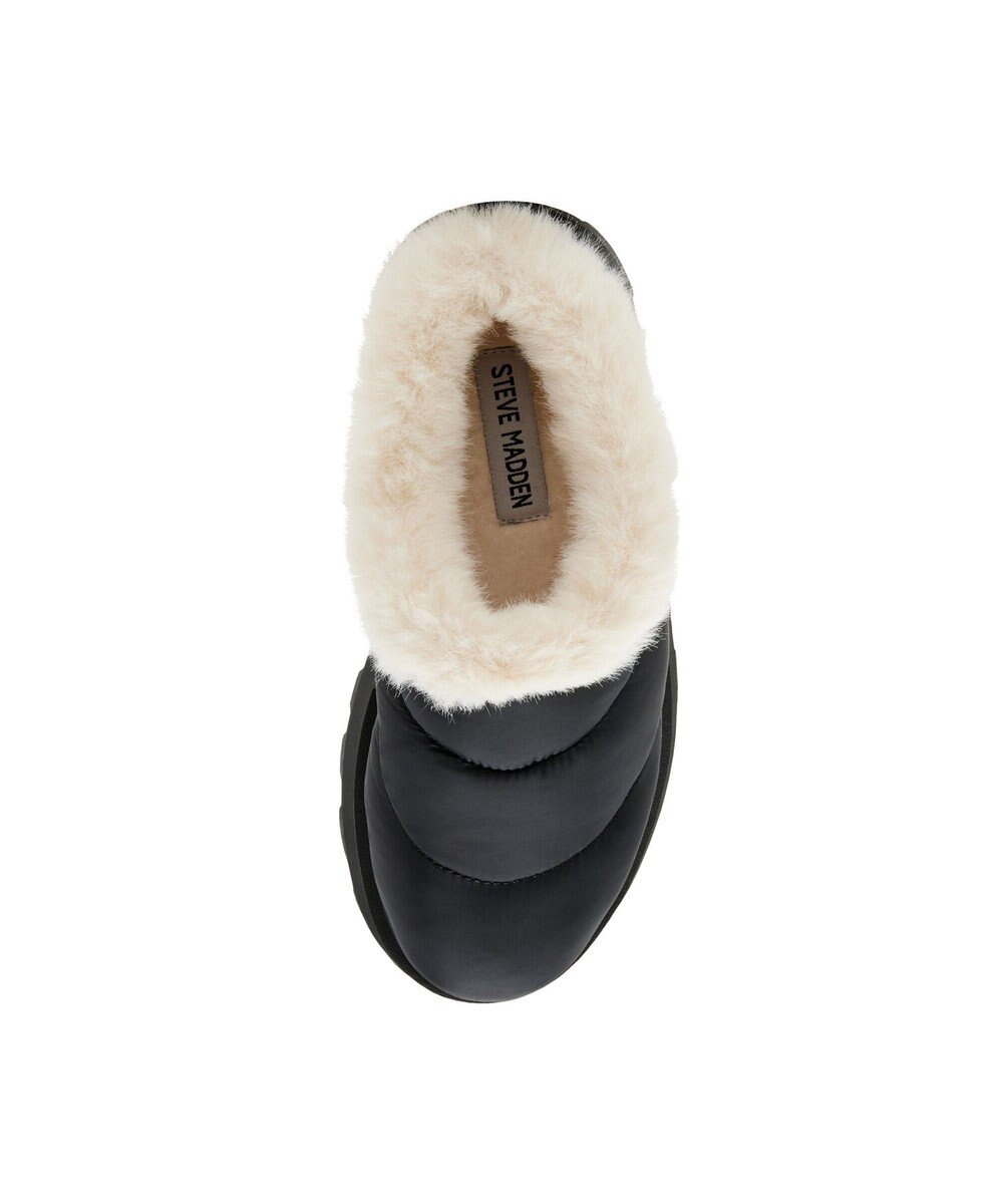 STEVE MADDEN FIRE PLACE 厚底キルティングファーシューズ 