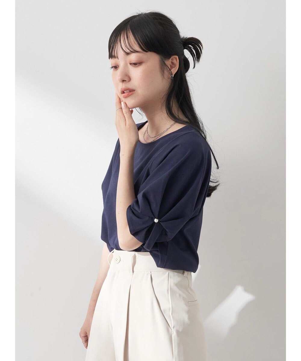 earth music&ecology タックスリーブプルオーバー 