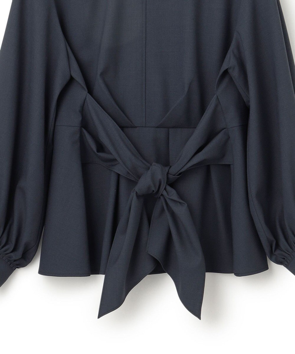 23区 【CLASSY.10月号掲載/洗える】TWマットクロス ペプラム ブラウス 