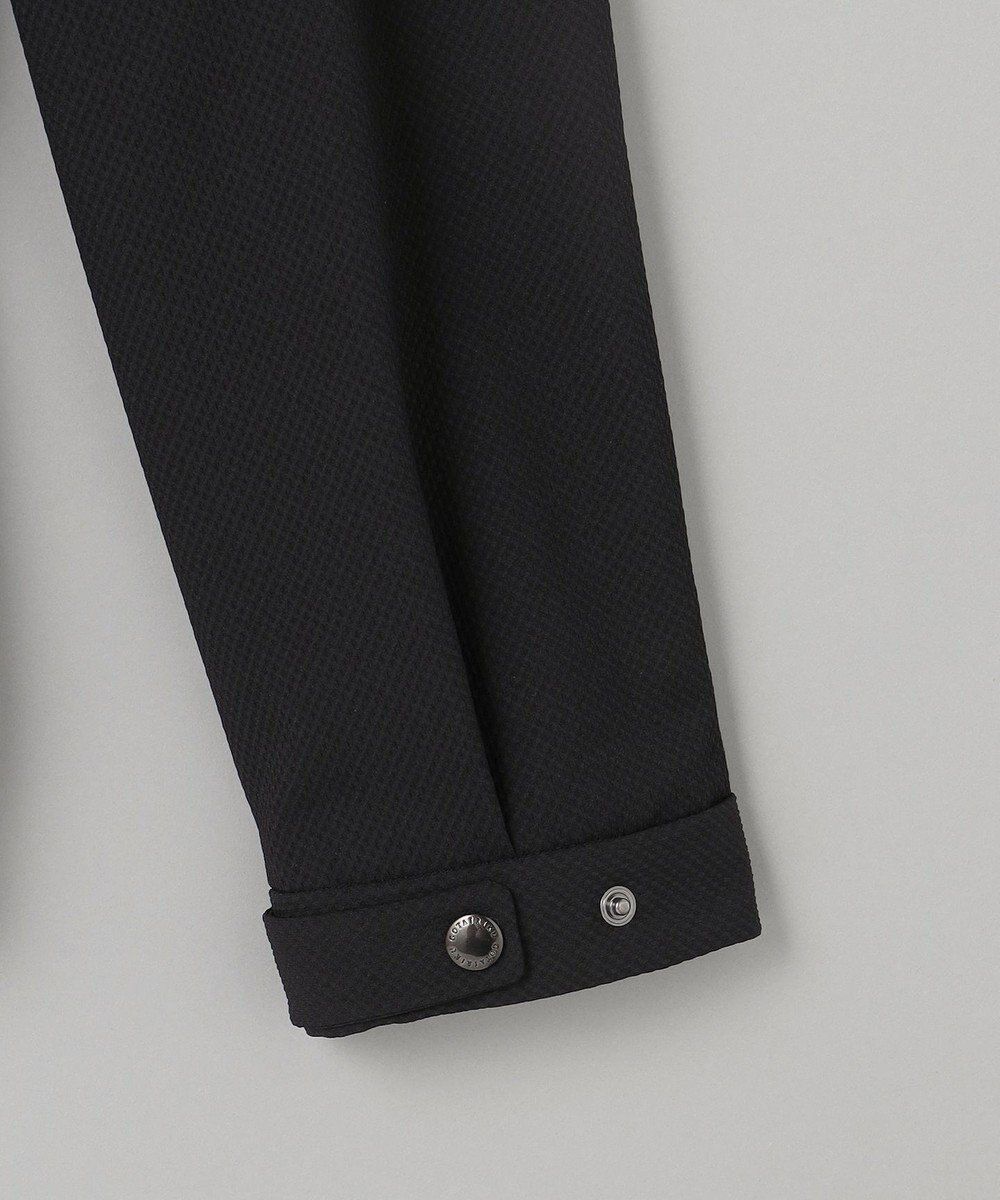 GOTAIRIKU 仕事で着られる【シワになりにくい/洗える/ストレッチ/吸水速乾】バブルテック フーデッドブルゾン 