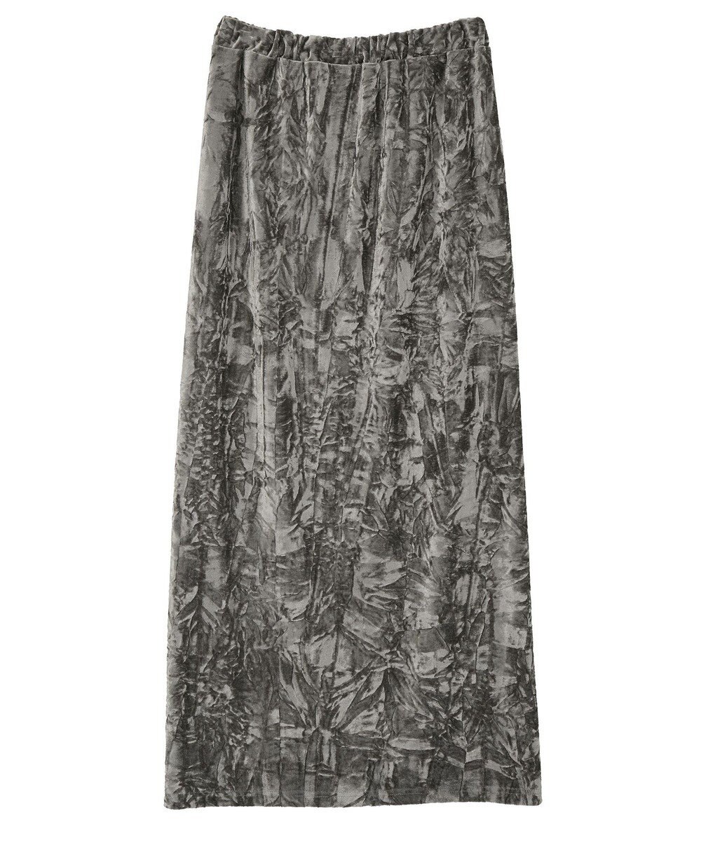 CRAFT STANDARD BOUTIQUE クラッシュベロアサイドスリットスカート 