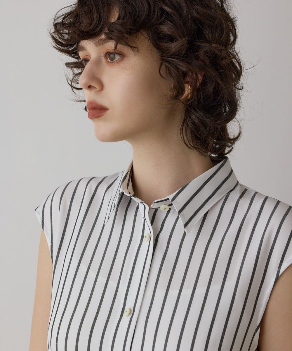 GRACE CONTINENTAL ストライプシャツワンピース 