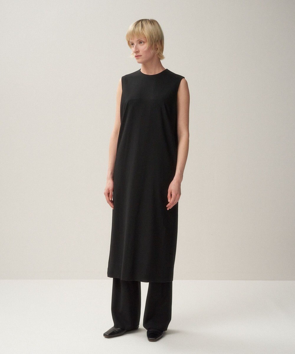 ATON HIGH TWIST WOOL | スリーブレスドレス 