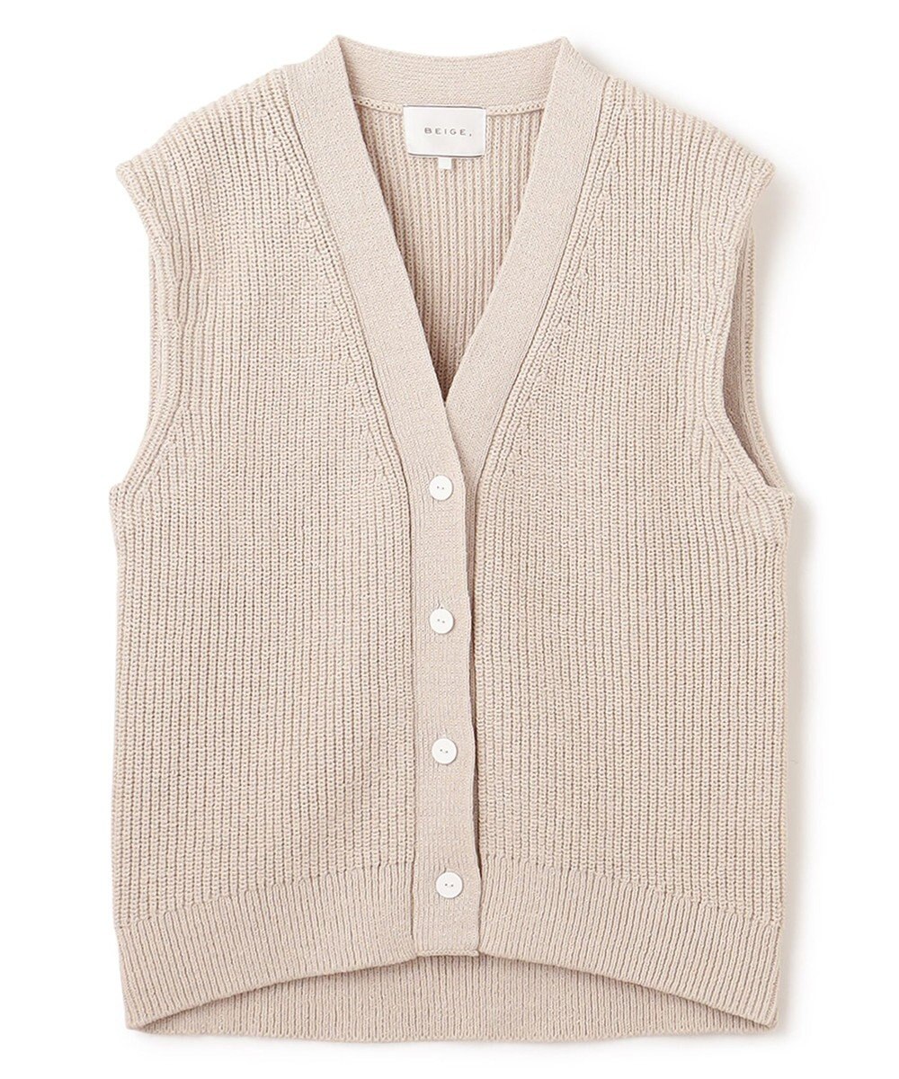 BEIGE， COME / ジレカーディガン 