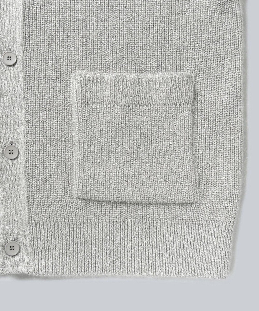 WHITE MAILS 【UNISEX】WASHI&MOHAIR RIB KNIT OVERSIZED カーディガン 