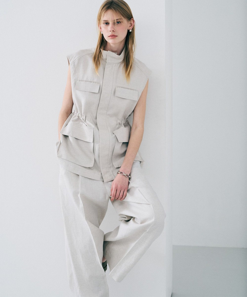 uncrave リヨセルライトリネン ミリタリージレ 