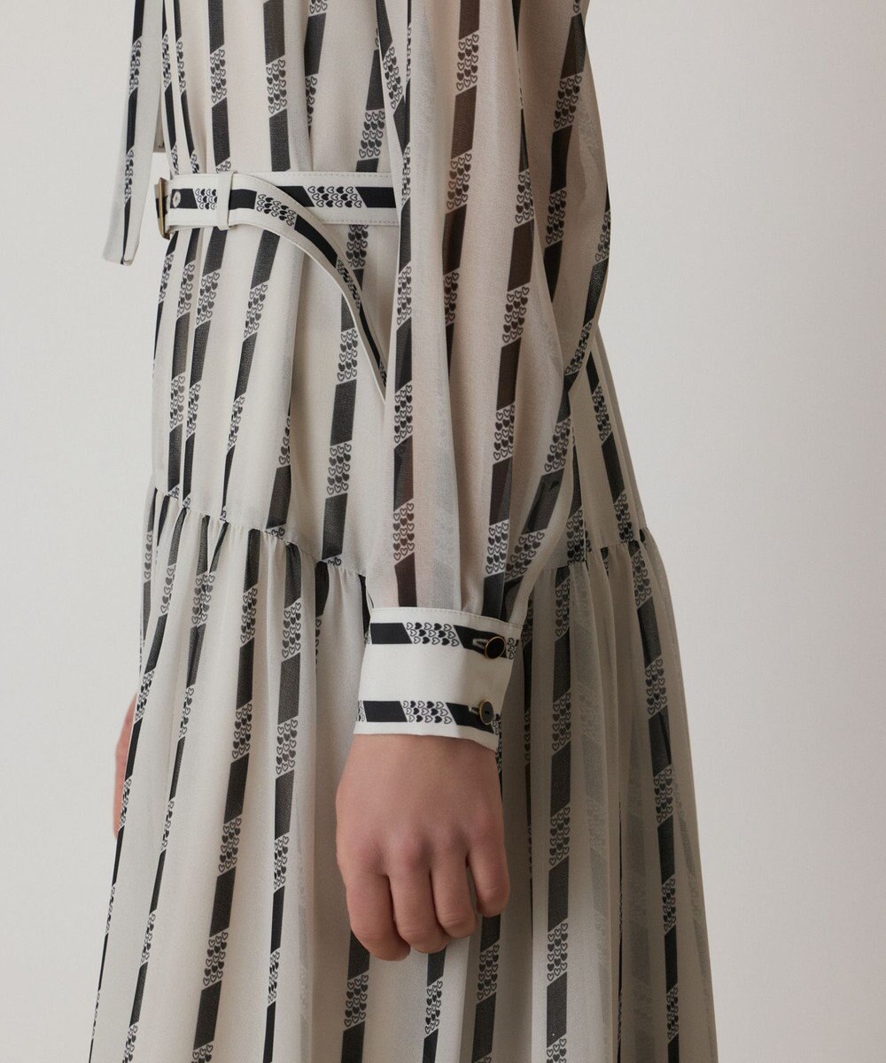 GRACE CONTINENTAL ハートストライプワンピース 