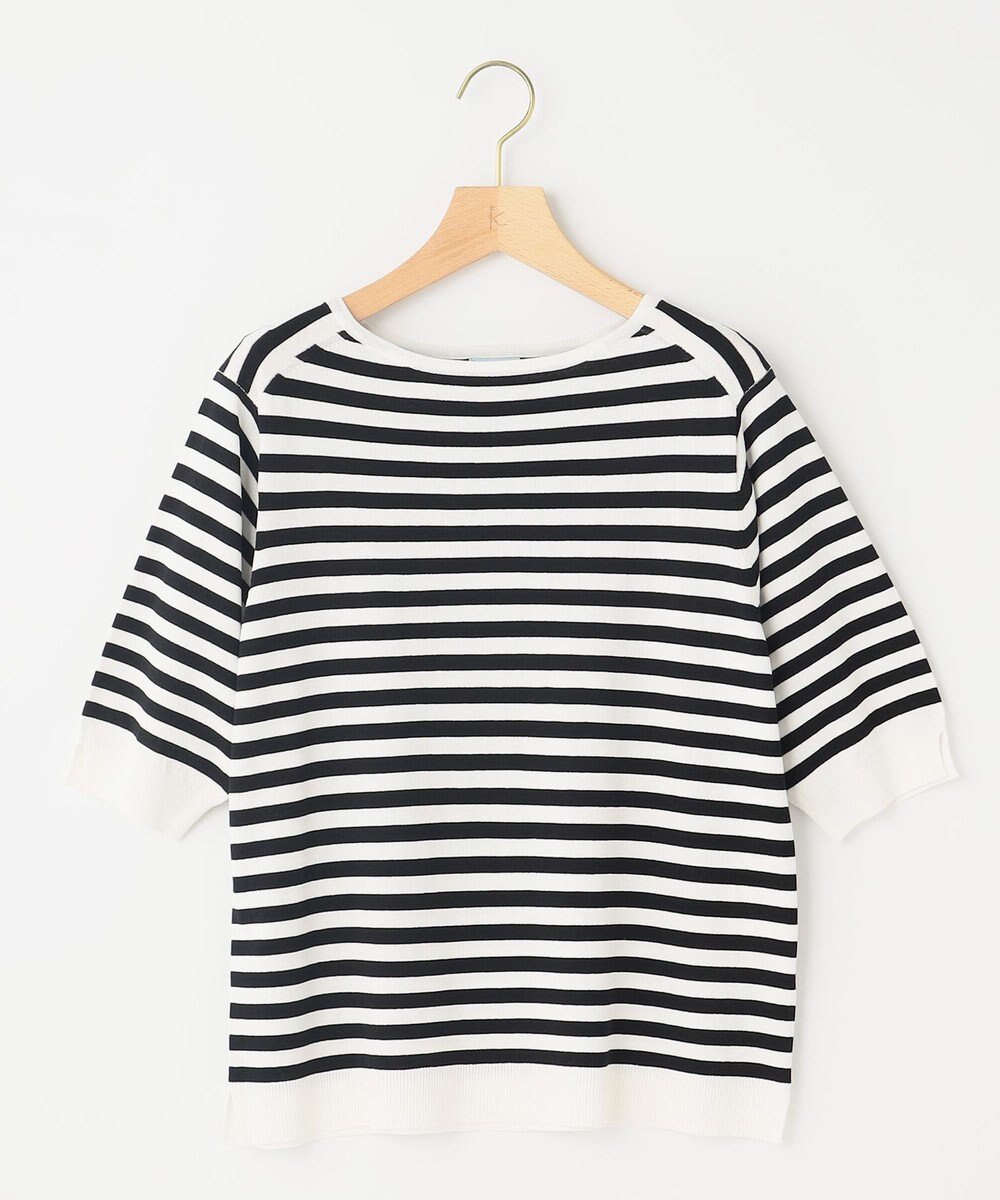 組曲 L 5分袖ニットＴシャツ 