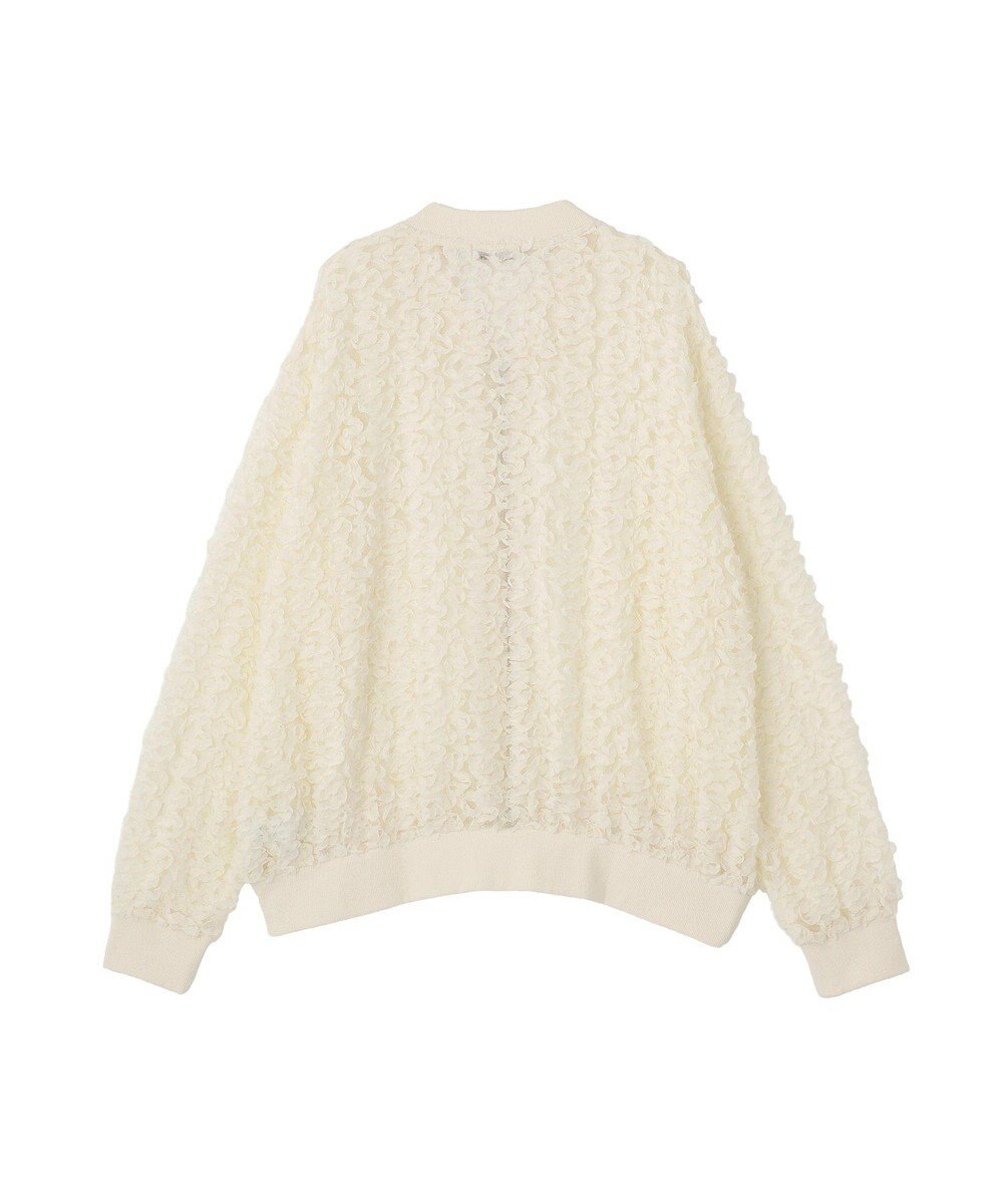 Green Parks フラワー柄チュールブルゾン 