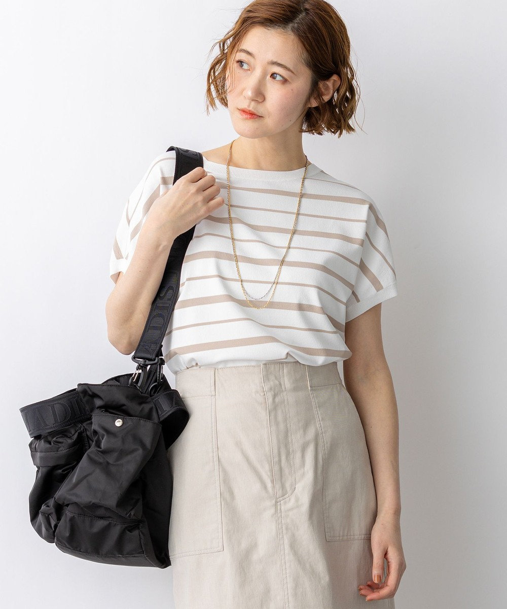 23区 【先行予約】レーヨンポリエステルストレッチ プルオーバー ニット 