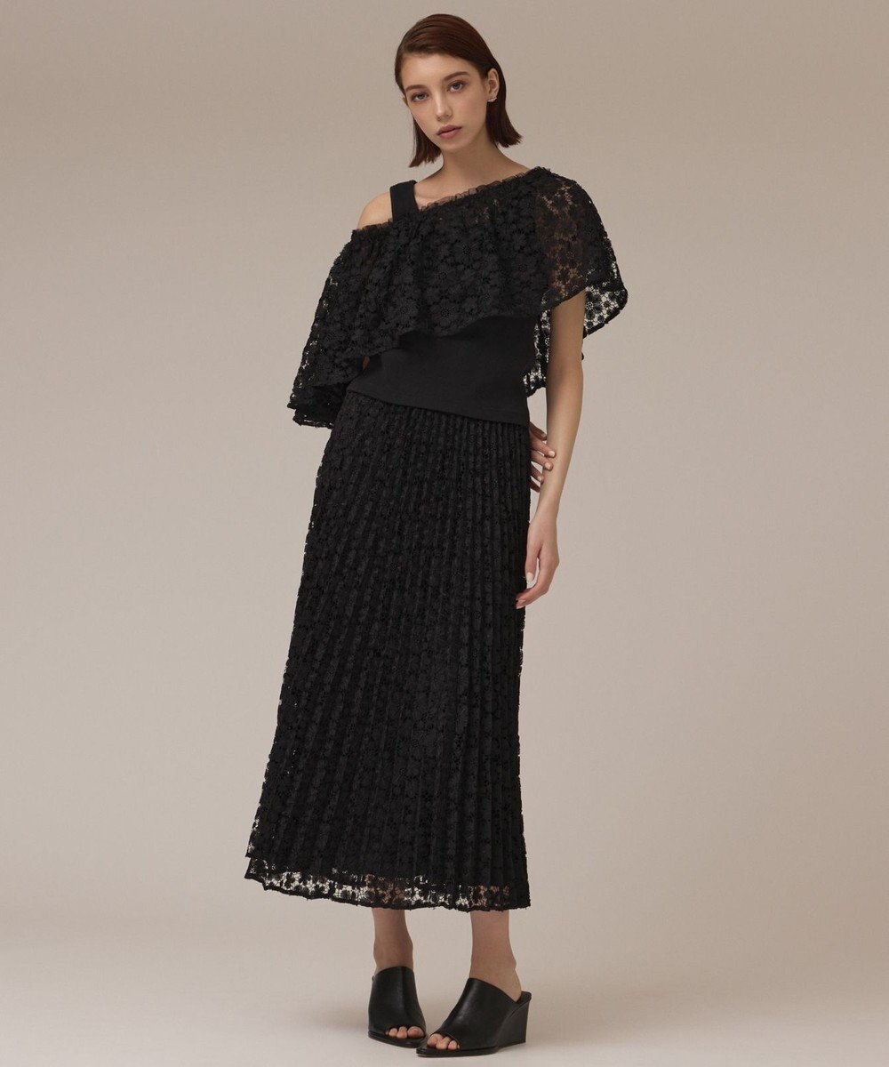 GRACE CONTINENTAL レースプリーツスカート 