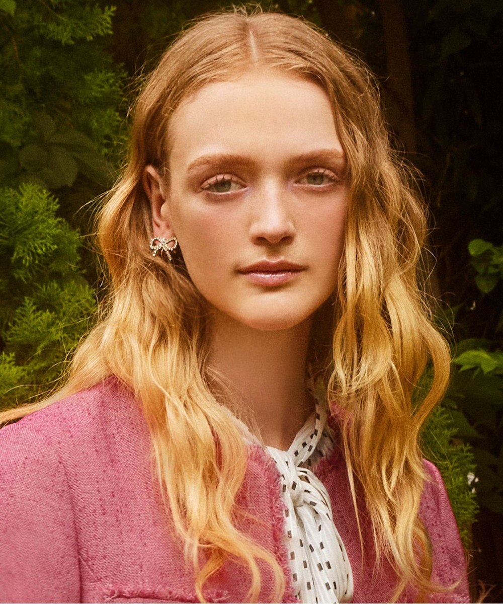 TOCCA GLITTER RIBBON EARRINGS イヤリング 