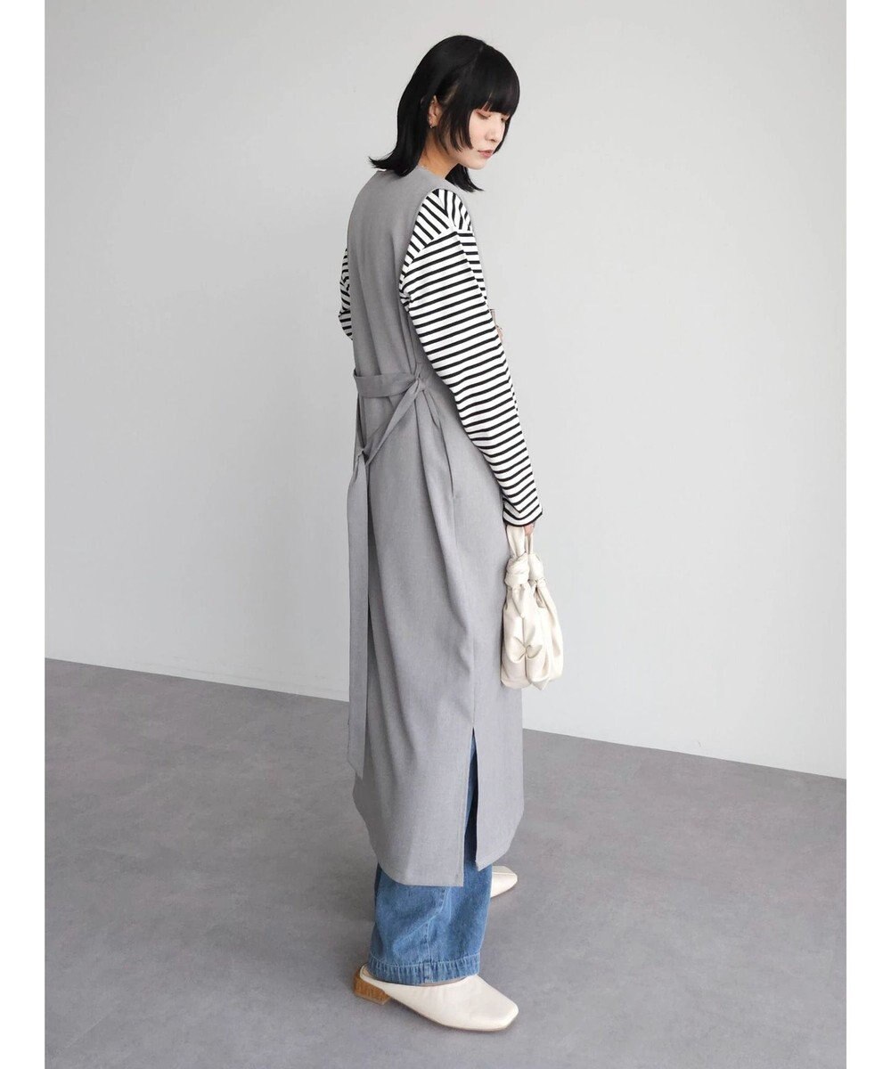 Green Parks ハイスペック共布リボン付ジャンスカ 