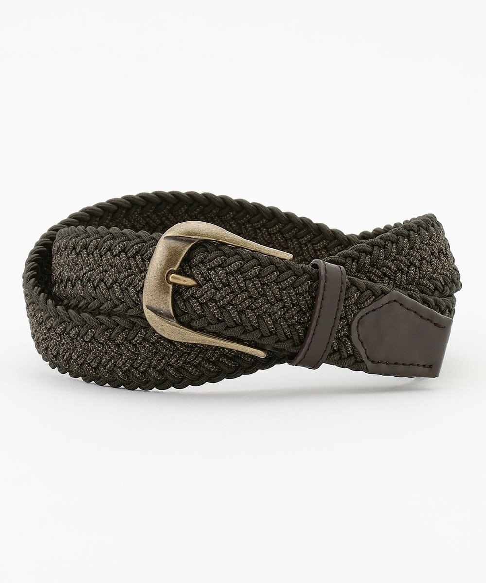 JOSEPH ABBOUD 【イタリア素材・ストレッチ・日本製】メランジヘリンボーン ベルト 