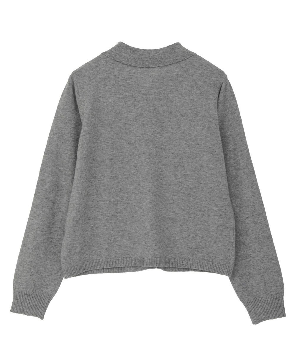 earth music&ecology 【予約】襟付きアーガイルニットカーディガン 