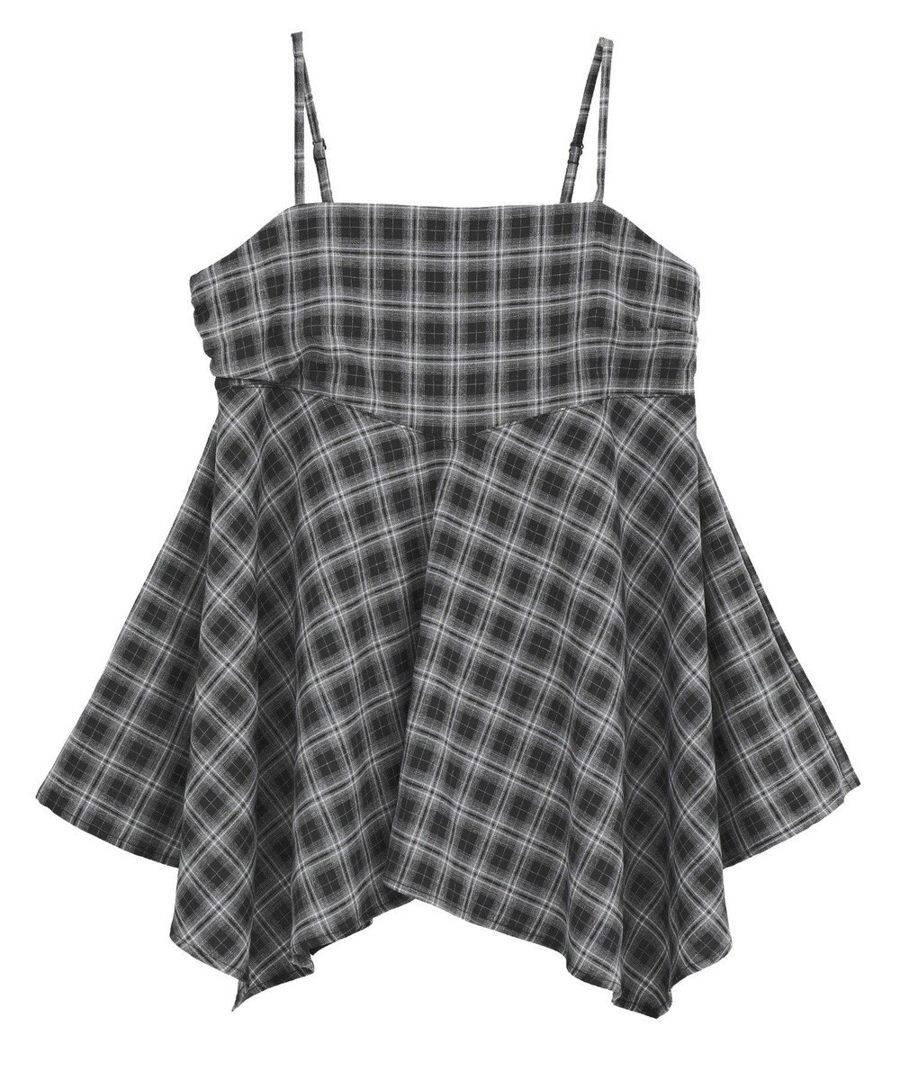 earth music&ecology イレヘムチェックキャミチュニック 