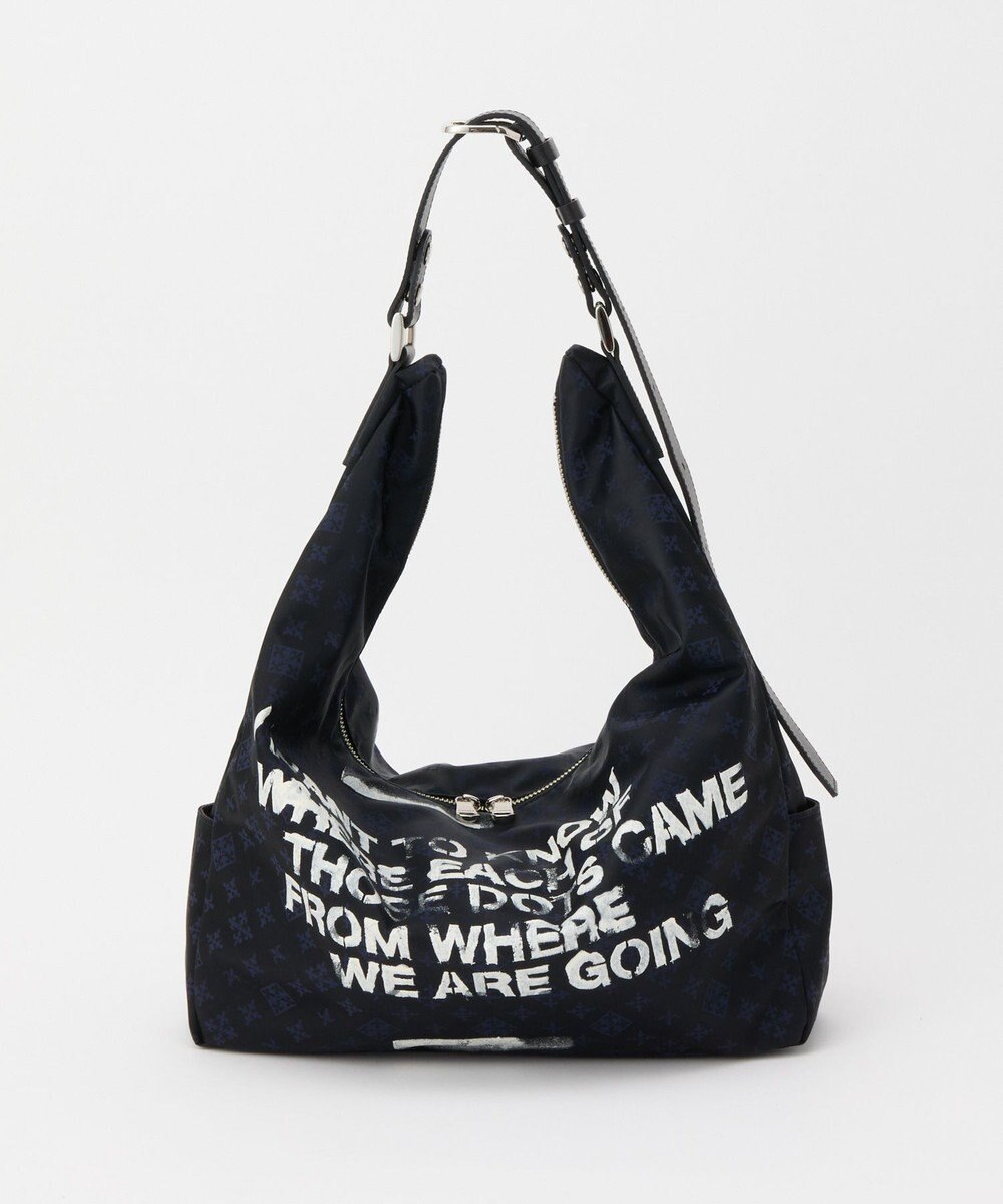 russet ステンシル風プリント ナイロン2WAYショルダーバッグ(SF-271) 