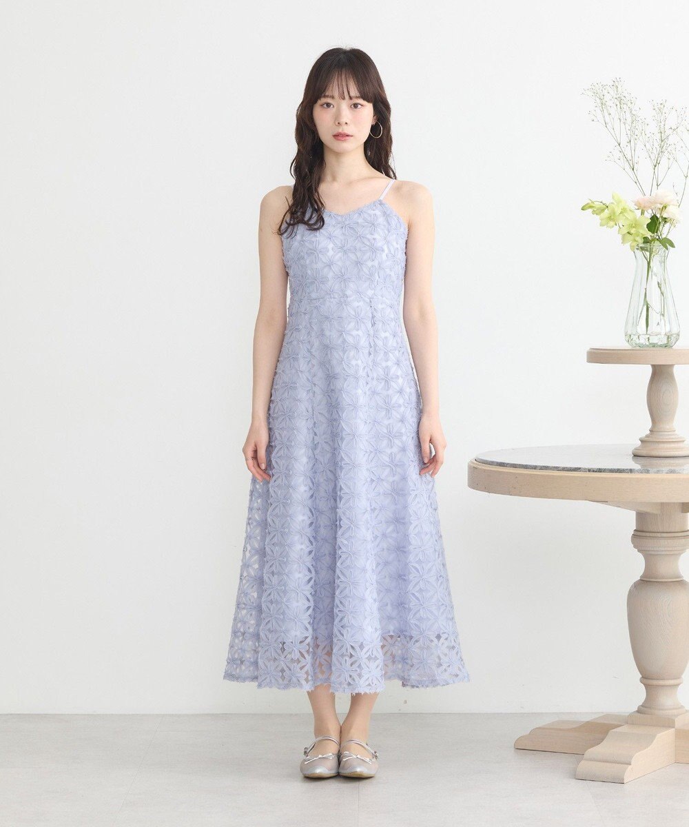 earth music&ecology SET2点シアーブラウス＋3Dレースワンピース 