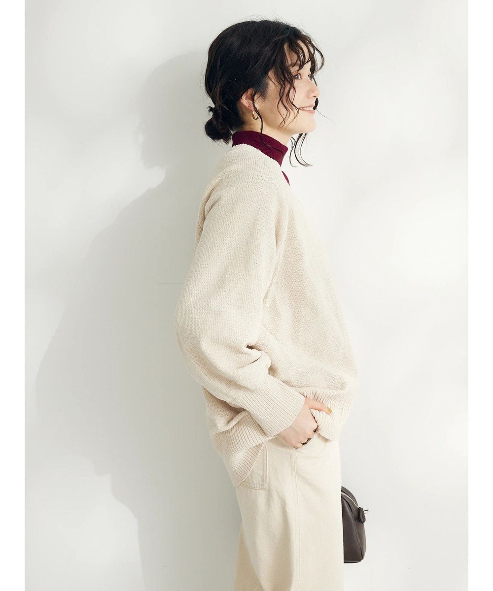 CRAFT STANDARD BOUTIQUE 洗えるコードモールＶネックプルオーバー 