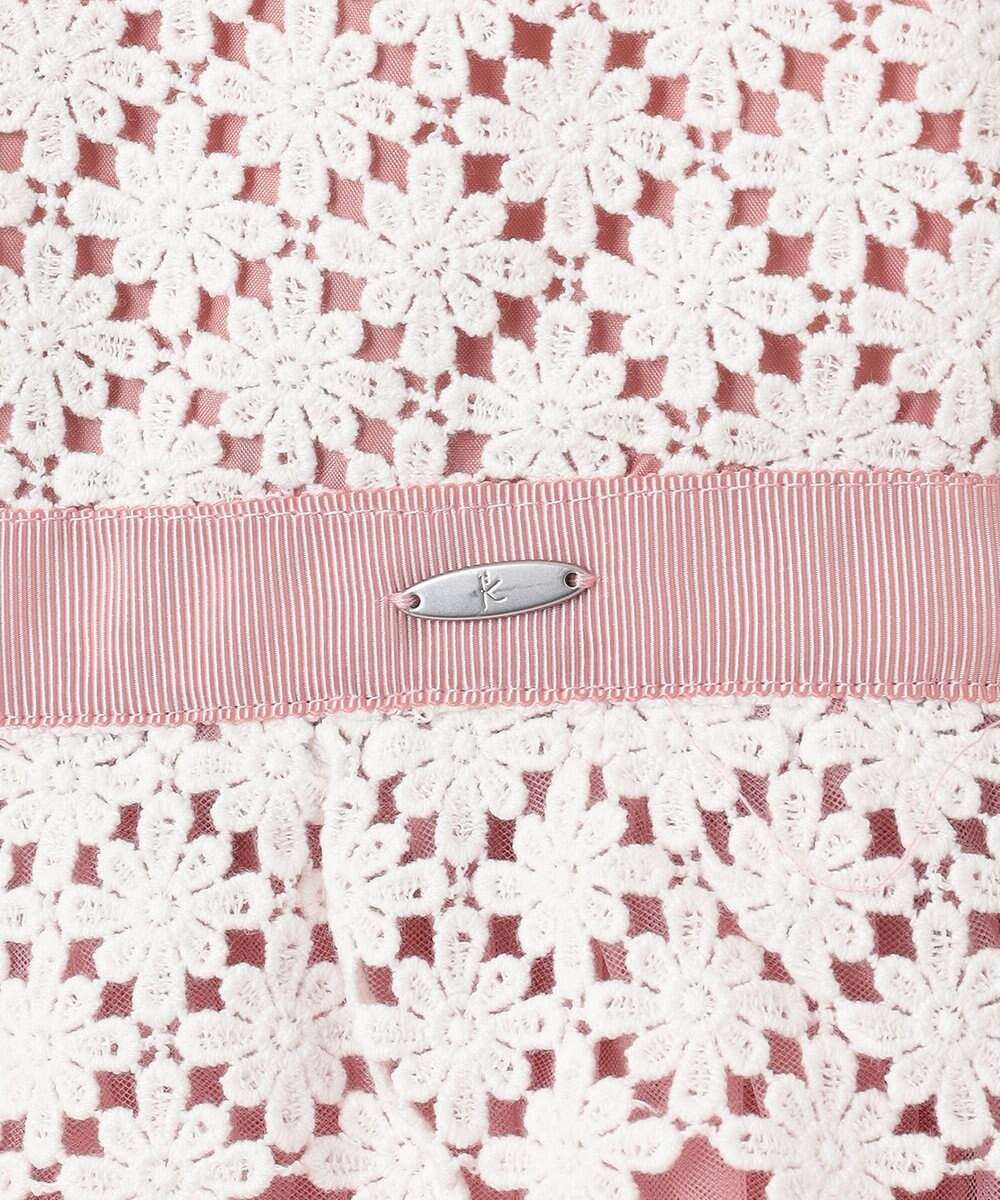 組曲 KIDS 【110-140㎝】フラワーレース ドレス 