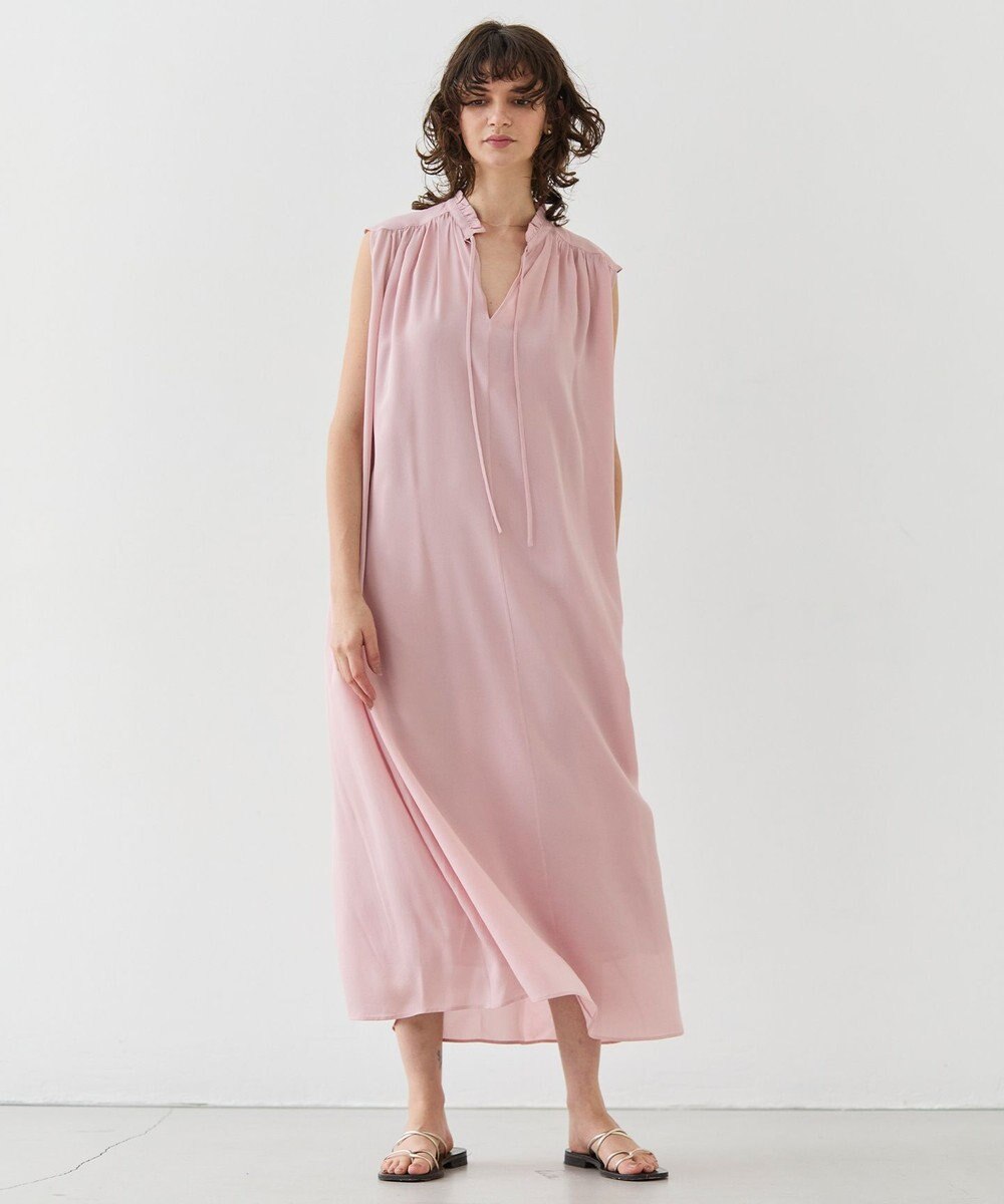 BEIGE， 【洗える】MUSCARI / ソフトシルクスキッパードレス 