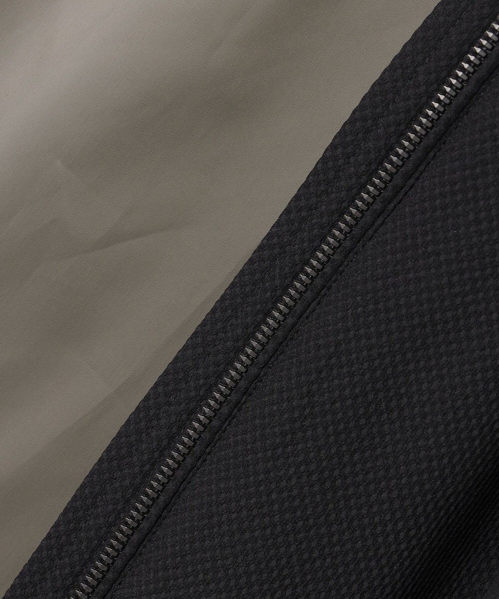 GOTAIRIKU 仕事で着られる【シワになりにくい/洗える/ストレッチ/吸水速乾】バブルテック フーデッドブルゾン 