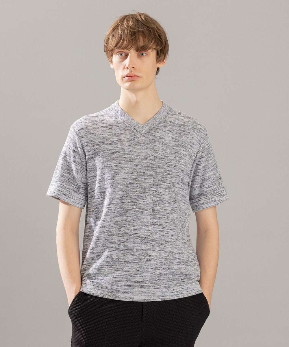 JOSEPH HOMME シャイニースラブブークレ ニットTシャツ 