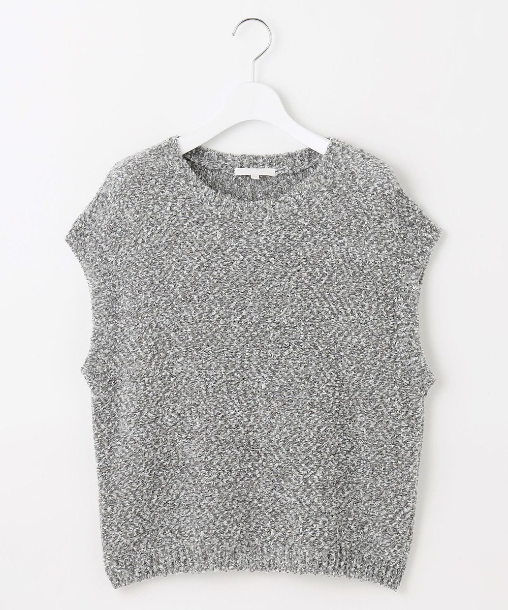 自由区 【カタログ掲載】ラメファンシーツイードニット ベスト 