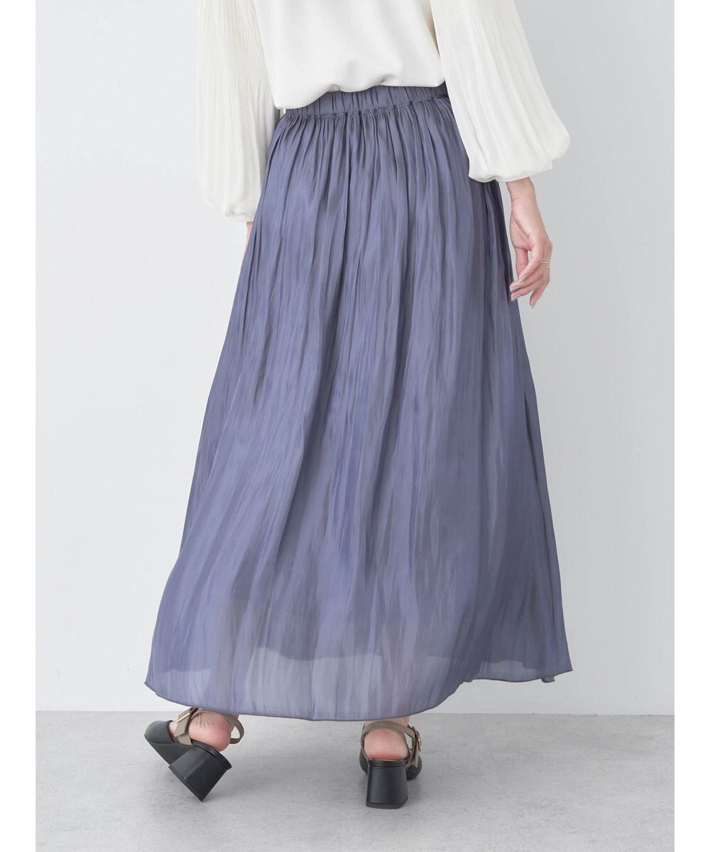 earth music&ecology シャイニーギャザースカート 