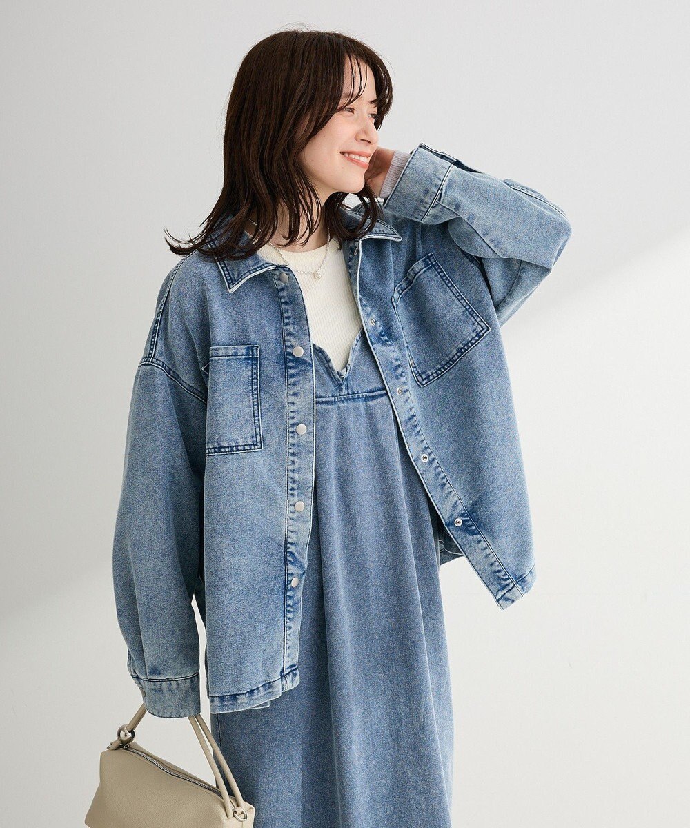 Green Parks デニムシャツブルゾン 