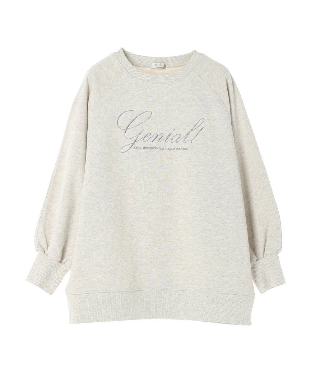 earth music&ecology 裏毛ロゴチュニック 