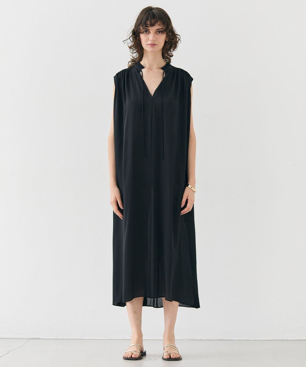 BEIGE， 【洗える】MUSCARI / ソフトシルクスキッパードレス 