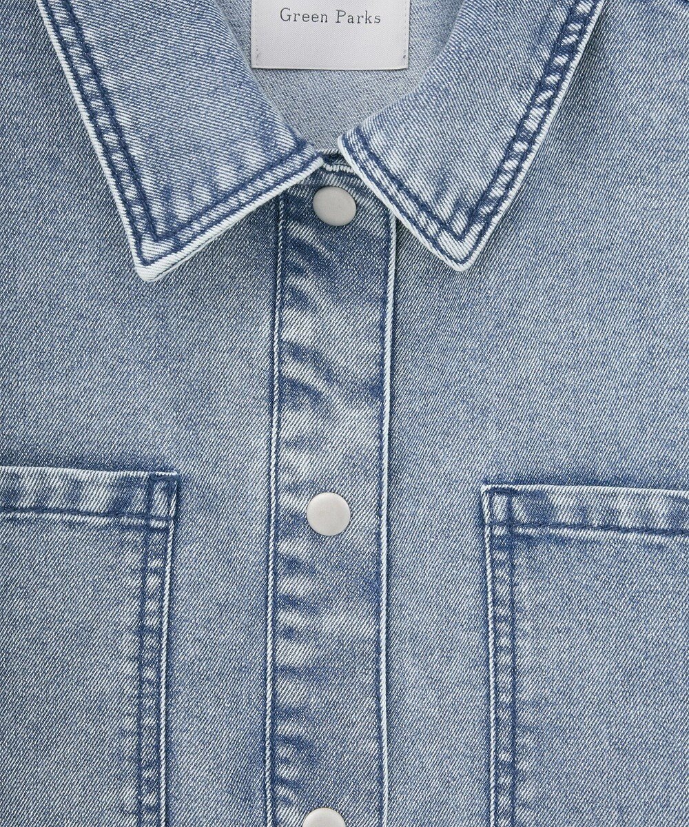 Green Parks デニムシャツブルゾン 