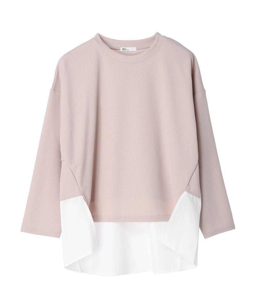 CRAFT STANDARD BOUTIQUE 布帛切替デザインプルオーバー 