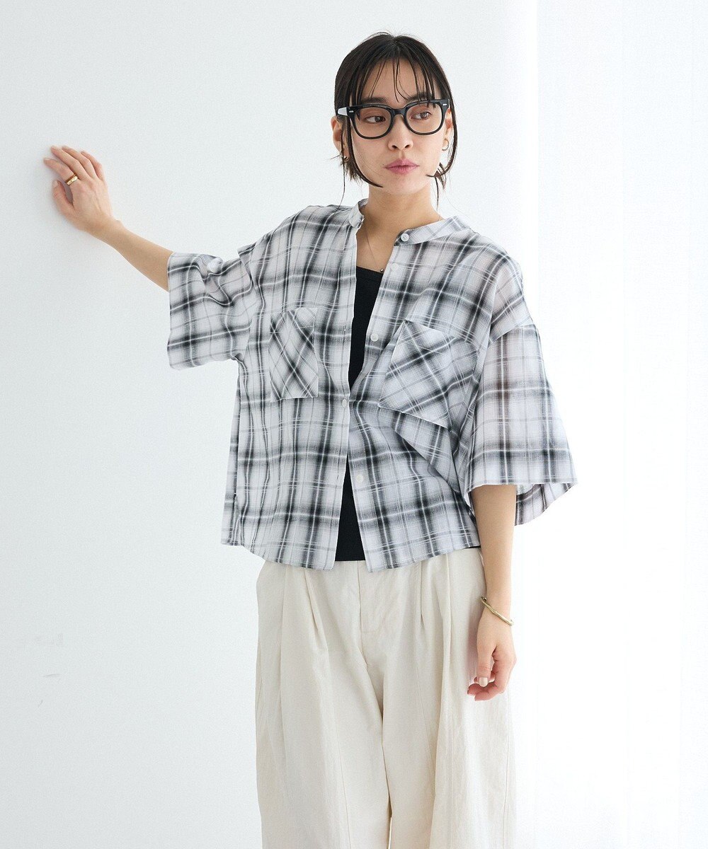 CRAFT STANDARD BOUTIQUE バックギャザーポンチョシャツ 