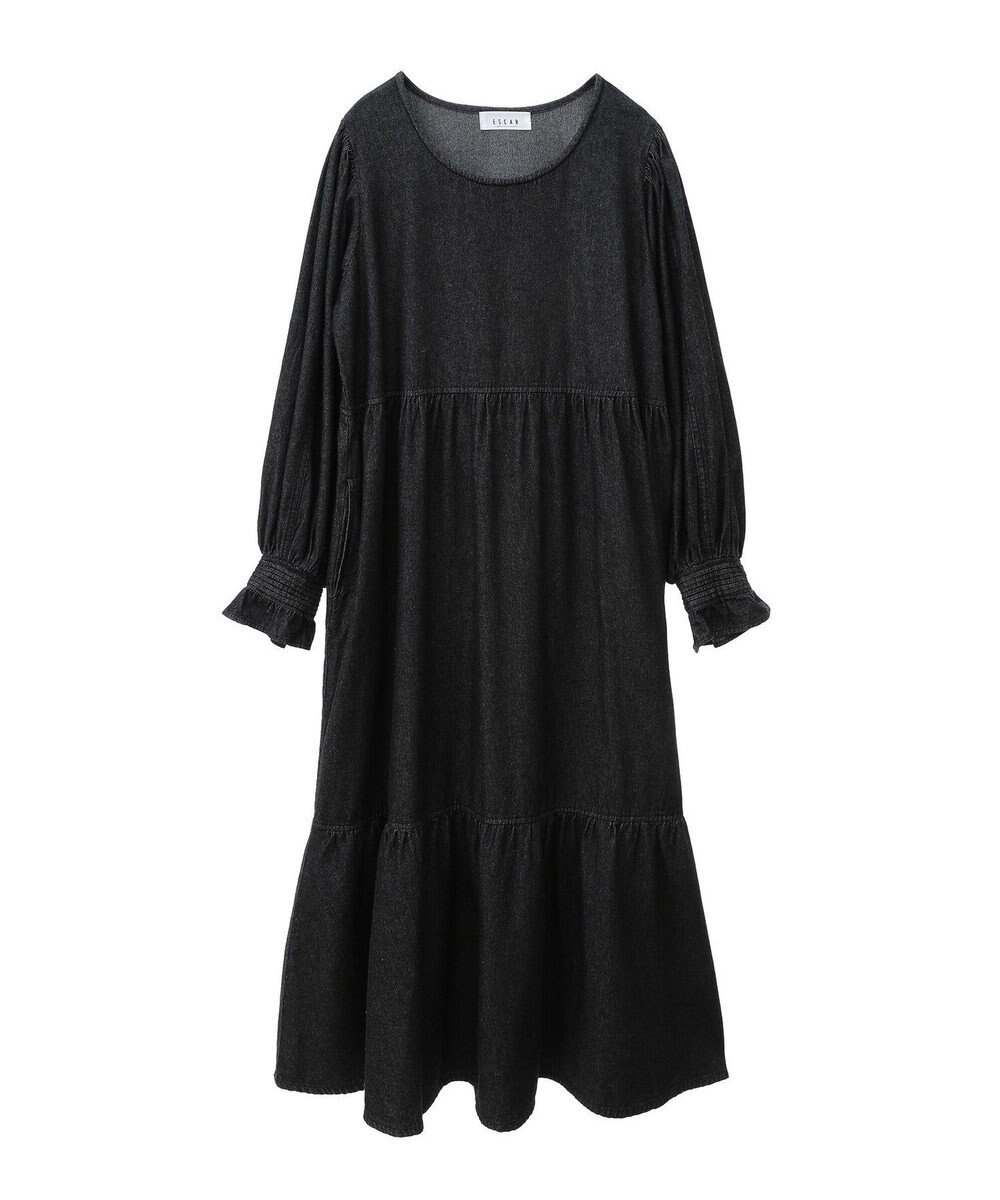 Green Parks ■ＥＳＣＡＲ　デニムピンタックカフスワンピース 